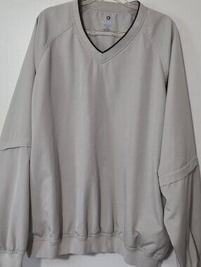Men's Pro Tour Cool Play Convertible Sleeve Golf Top V-neck Athleisure Sz XL